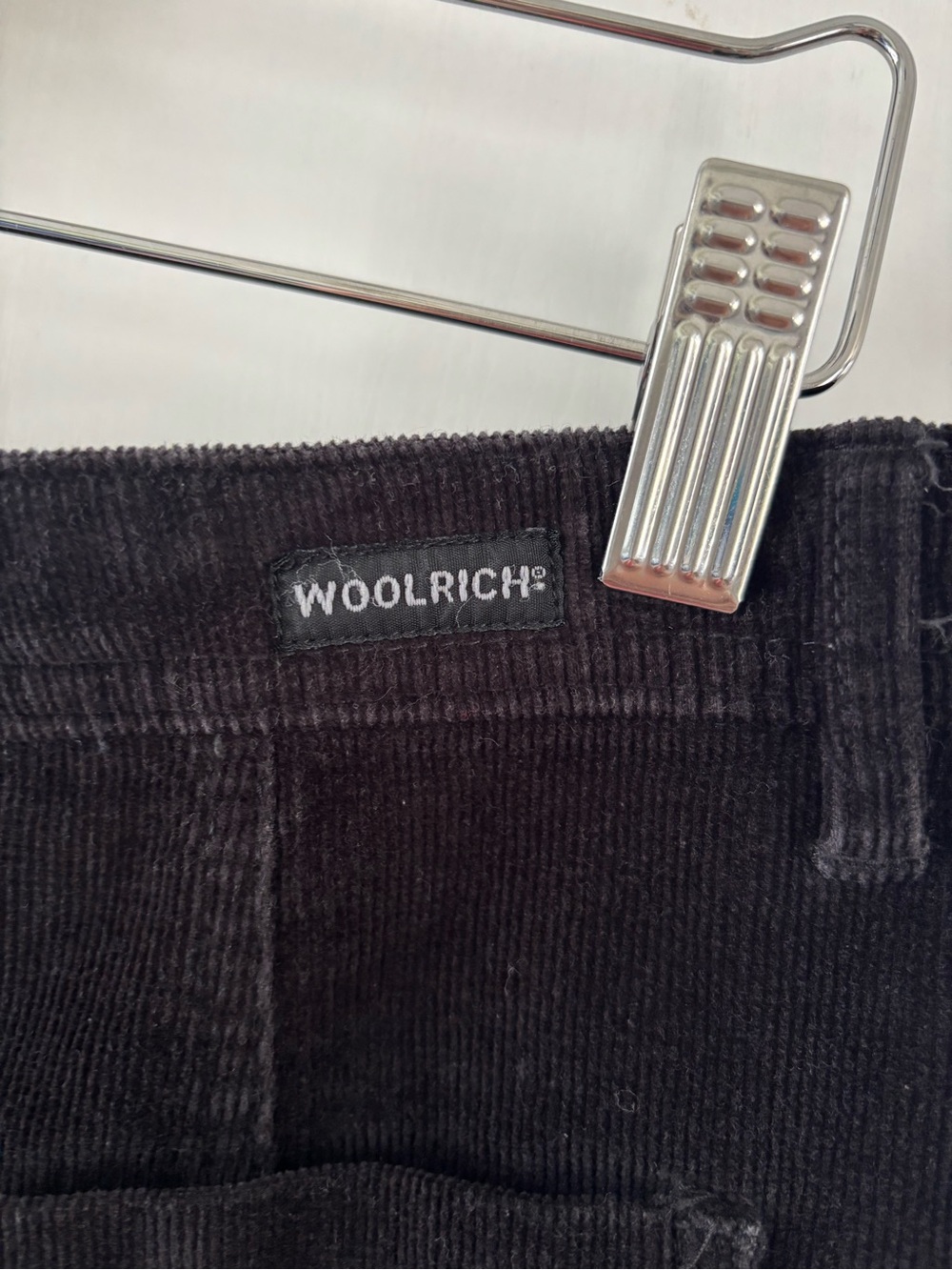 Woolrich Black Corduroy Skirt Size 10 Cottagecore Preppy Academia Old Money Soft - Picture 6 of 9